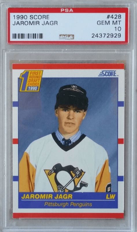 jaromir jagr rookie card score